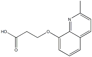 3-[(2-methylquinolin-8-yl)oxy]propanoic acid Struktur