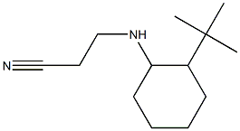 3-[(2-tert-butylcyclohexyl)amino]propanenitrile Struktur