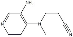 3-[(3-aminopyridin-4-yl)(methyl)amino]propanenitrile Struktur