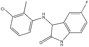 3-[(3-chloro-2-methylphenyl)amino]-5-fluoro-2,3-dihydro-1H-indol-2-one Struktur