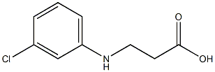 3-[(3-chlorophenyl)amino]propanoic acid Struktur