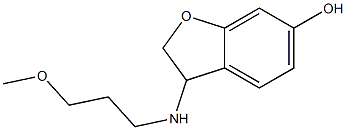 3-[(3-methoxypropyl)amino]-2,3-dihydro-1-benzofuran-6-ol Struktur