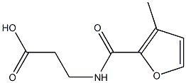 3-[(3-methyl-2-furoyl)amino]propanoic acid Struktur