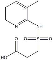 3-[(3-methylpyridin-2-yl)sulfamoyl]propanoic acid Struktur