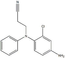 3-[(4-amino-2-chlorophenyl)(phenyl)amino]propanenitrile Struktur