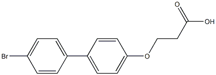 3-[(4'-bromo-1,1'-biphenyl-4-yl)oxy]propanoic acid Struktur