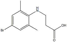 3-[(4-bromo-2,6-dimethylphenyl)amino]propanoic acid Struktur