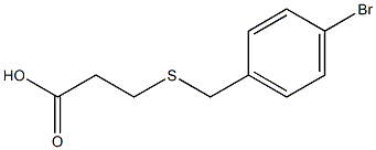 3-[(4-bromobenzyl)thio]propanoic acid Struktur