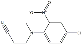 3-[(4-chloro-2-nitrophenyl)(methyl)amino]propanenitrile Struktur