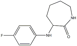 3-[(4-fluorophenyl)amino]azepan-2-one Struktur