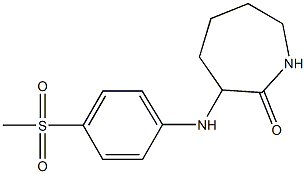 3-[(4-methanesulfonylphenyl)amino]azepan-2-one Struktur