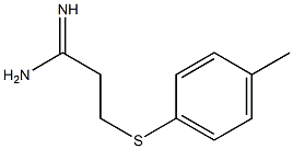 3-[(4-methylphenyl)sulfanyl]propanimidamide Struktur