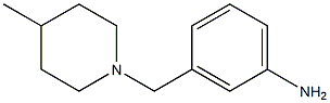 3-[(4-methylpiperidin-1-yl)methyl]aniline Struktur