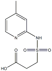 3-[(4-methylpyridin-2-yl)sulfamoyl]propanoic acid Struktur