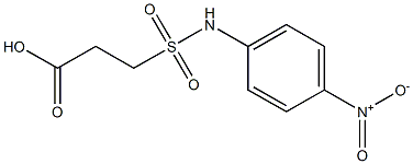 3-[(4-nitrophenyl)sulfamoyl]propanoic acid Struktur