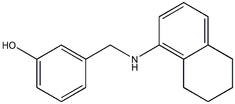 3-[(5,6,7,8-tetrahydronaphthalen-1-ylamino)methyl]phenol Struktur