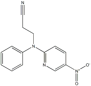 3-[(5-nitropyridin-2-yl)(phenyl)amino]propanenitrile Struktur