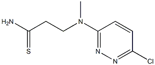 3-[(6-chloropyridazin-3-yl)(methyl)amino]propanethioamide Struktur