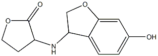 3-[(6-hydroxy-2,3-dihydro-1-benzofuran-3-yl)amino]oxolan-2-one Struktur