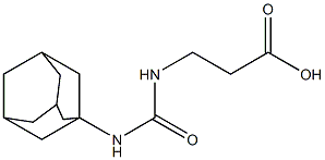 3-[(adamantan-1-ylcarbamoyl)amino]propanoic acid Struktur