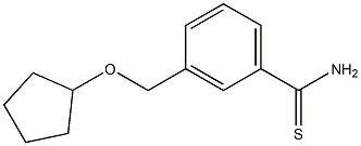 3-[(cyclopentyloxy)methyl]benzenecarbothioamide Struktur