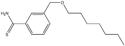 3-[(heptyloxy)methyl]benzene-1-carbothioamide Struktur