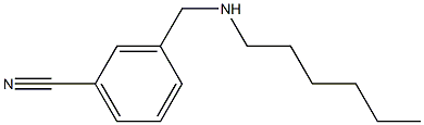 3-[(hexylamino)methyl]benzonitrile Struktur