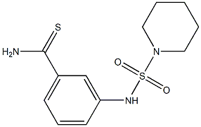 3-[(piperidine-1-sulfonyl)amino]benzene-1-carbothioamide Struktur