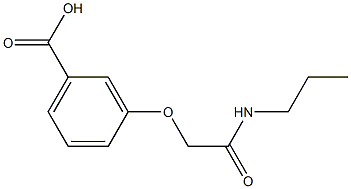 3-[(propylcarbamoyl)methoxy]benzoic acid Struktur