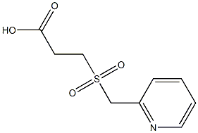 3-[(pyridin-2-ylmethyl)sulfonyl]propanoic acid Struktur