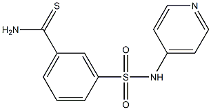 3-[(pyridin-4-ylamino)sulfonyl]benzenecarbothioamide Struktur