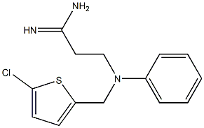 3-[[(5-chlorothien-2-yl)methyl](phenyl)amino]propanimidamide Struktur