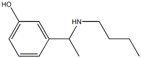 3-[1-(butylamino)ethyl]phenol Struktur