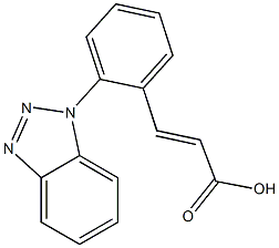 3-[2-(1H-1,2,3-benzotriazol-1-yl)phenyl]prop-2-enoic acid Struktur