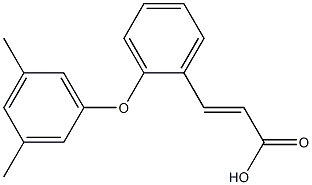 3-[2-(3,5-dimethylphenoxy)phenyl]prop-2-enoic acid Struktur