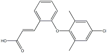 3-[2-(4-chloro-2,6-dimethylphenoxy)phenyl]prop-2-enoic acid Struktur