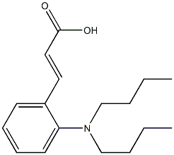 3-[2-(dibutylamino)phenyl]prop-2-enoic acid Struktur