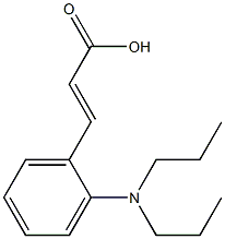 3-[2-(dipropylamino)phenyl]prop-2-enoic acid Struktur