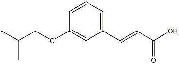 3-[3-(2-methylpropoxy)phenyl]prop-2-enoic acid Struktur