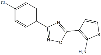 3-[3-(4-chlorophenyl)-1,2,4-oxadiazol-5-yl]thiophen-2-amine Struktur