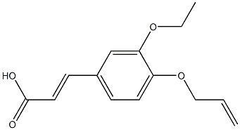 3-[3-ethoxy-4-(prop-2-en-1-yloxy)phenyl]prop-2-enoic acid Struktur