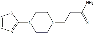 3-[4-(1,3-thiazol-2-yl)piperazin-1-yl]propanethioamide Struktur