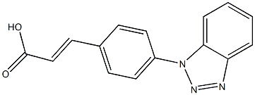 3-[4-(1H-1,2,3-benzotriazol-1-yl)phenyl]prop-2-enoic acid Struktur