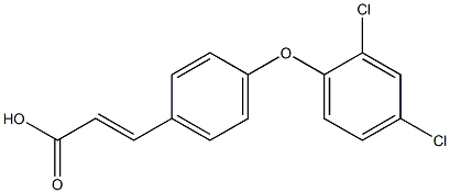 3-[4-(2,4-dichlorophenoxy)phenyl]prop-2-enoic acid Struktur