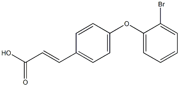 3-[4-(2-bromophenoxy)phenyl]prop-2-enoic acid Struktur