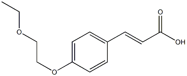 3-[4-(2-ethoxyethoxy)phenyl]prop-2-enoic acid Struktur