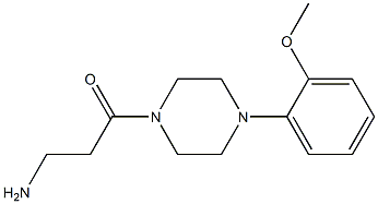 3-[4-(2-methoxyphenyl)piperazin-1-yl]-3-oxopropan-1-amine Struktur