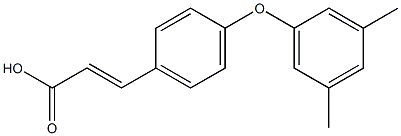 3-[4-(3,5-dimethylphenoxy)phenyl]prop-2-enoic acid Struktur