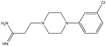 3-[4-(3-chlorophenyl)piperazin-1-yl]propanimidamide Struktur