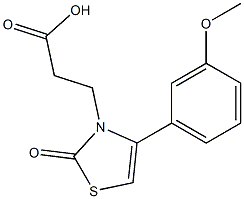 3-[4-(3-methoxyphenyl)-2-oxo-1,3-thiazol-3(2H)-yl]propanoic acid Struktur